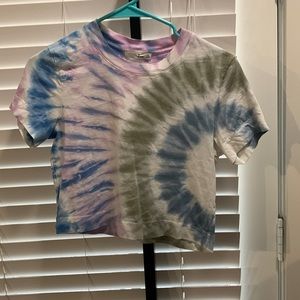 Aritzia Wilfred free Tie Dye Cropped Tee - XS
